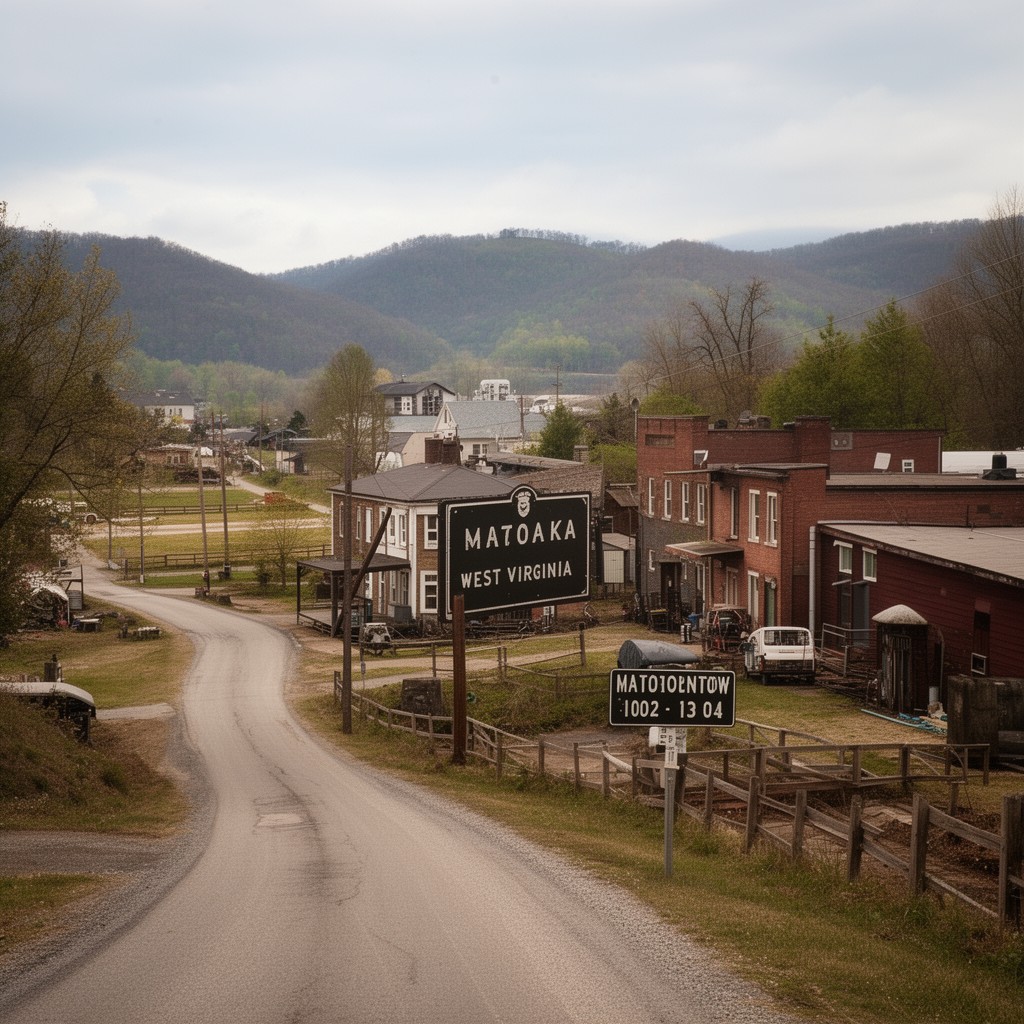 AI-generated illustration of Matoaka, West Virginia