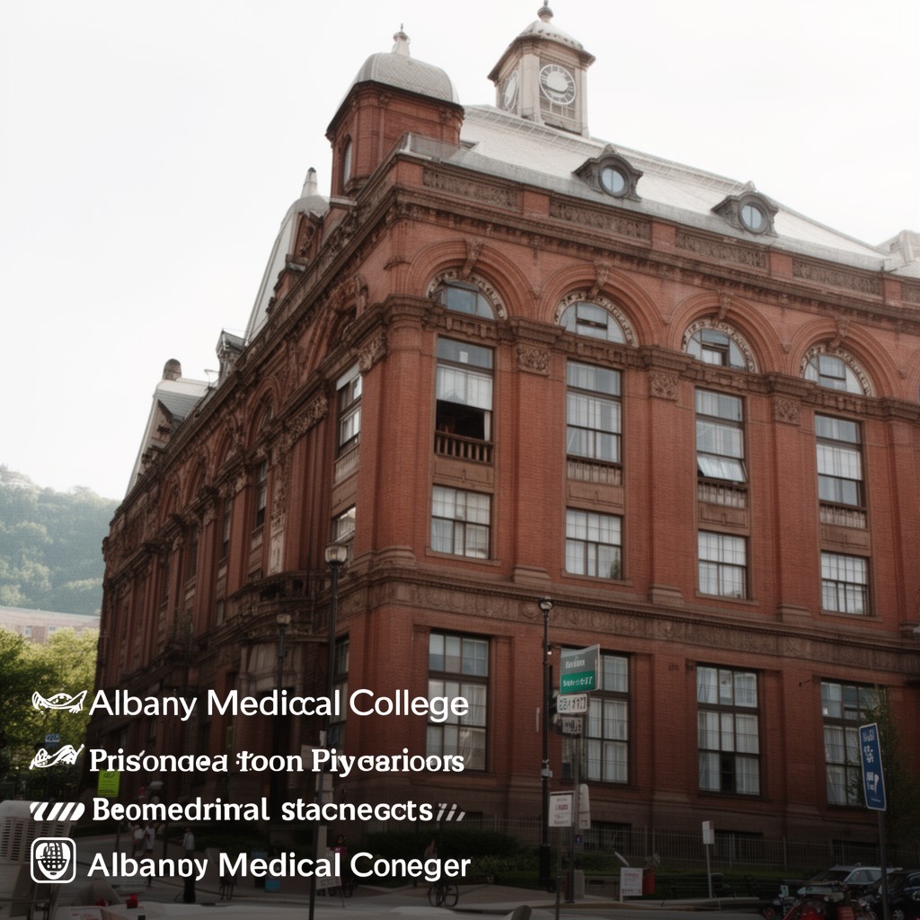 AI-generated illustration of Albany Medical College