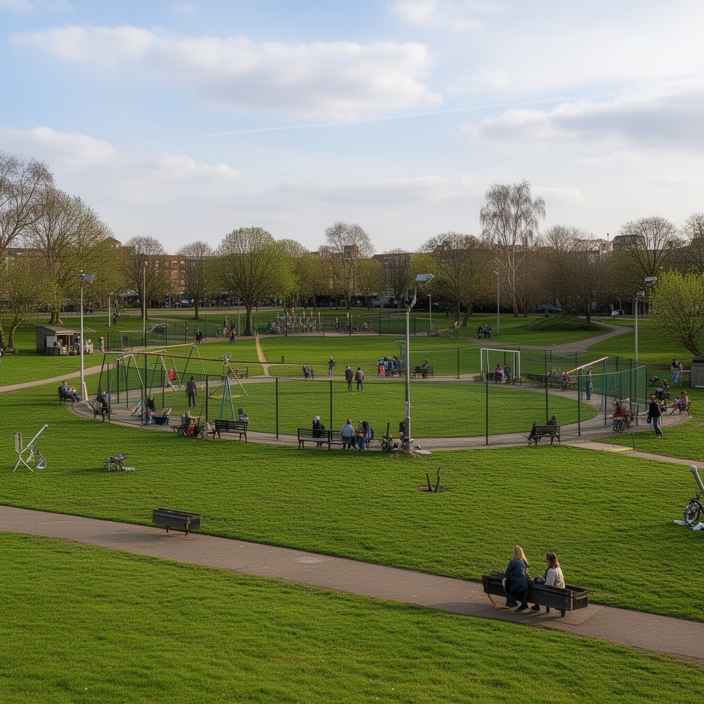 AI-generated illustration of Victoria Park