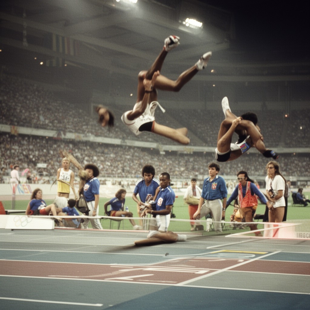 AI-generated illustration of 1984 Summer Olympics