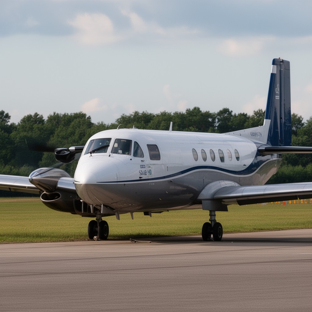 AI-generated illustration of Saab 340