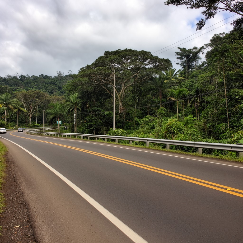 AI-generated illustration of Costa Rican Route 1