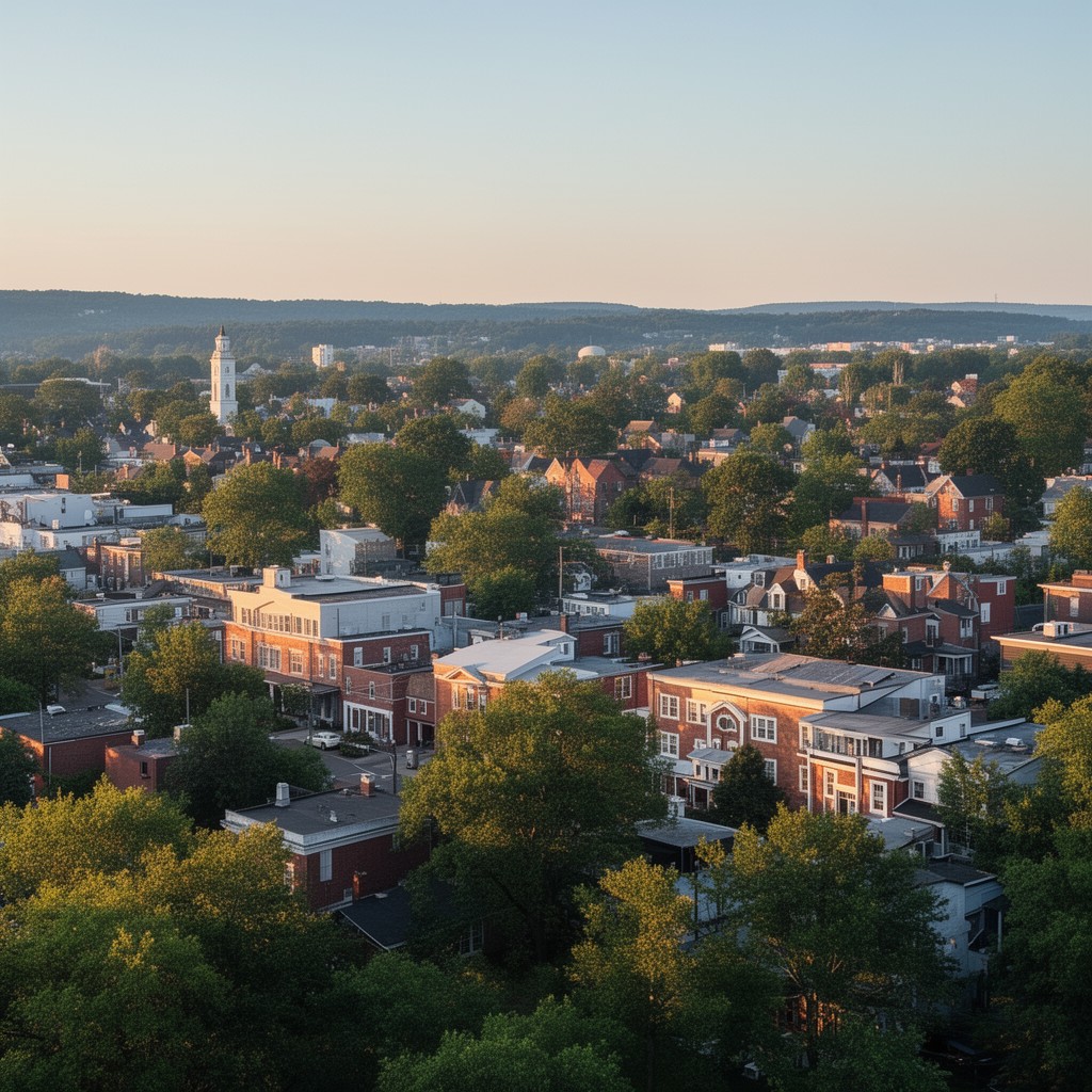 AI-generated illustration of Marlborough, Massachusetts