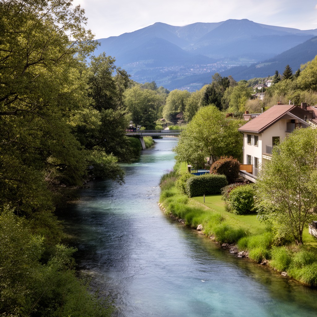 AI-generated illustration of Versoix River