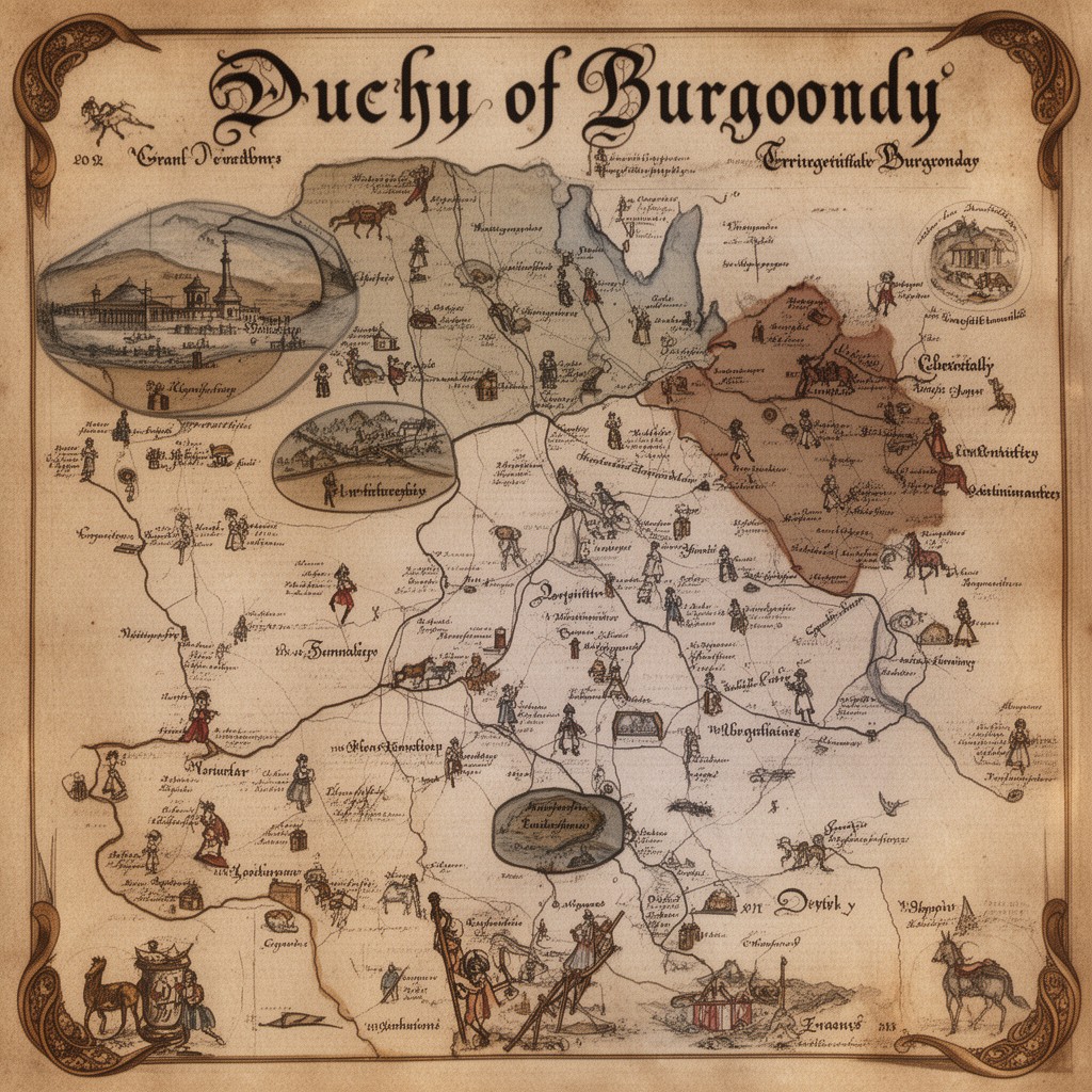 AI-generated illustration of Duchy of Burgundy