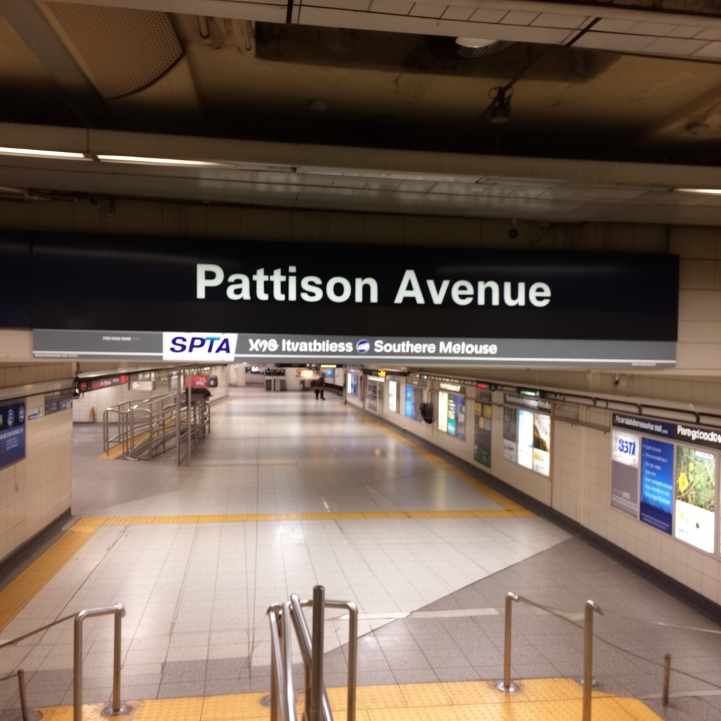 AI-generated illustration of Pattison Avenue station