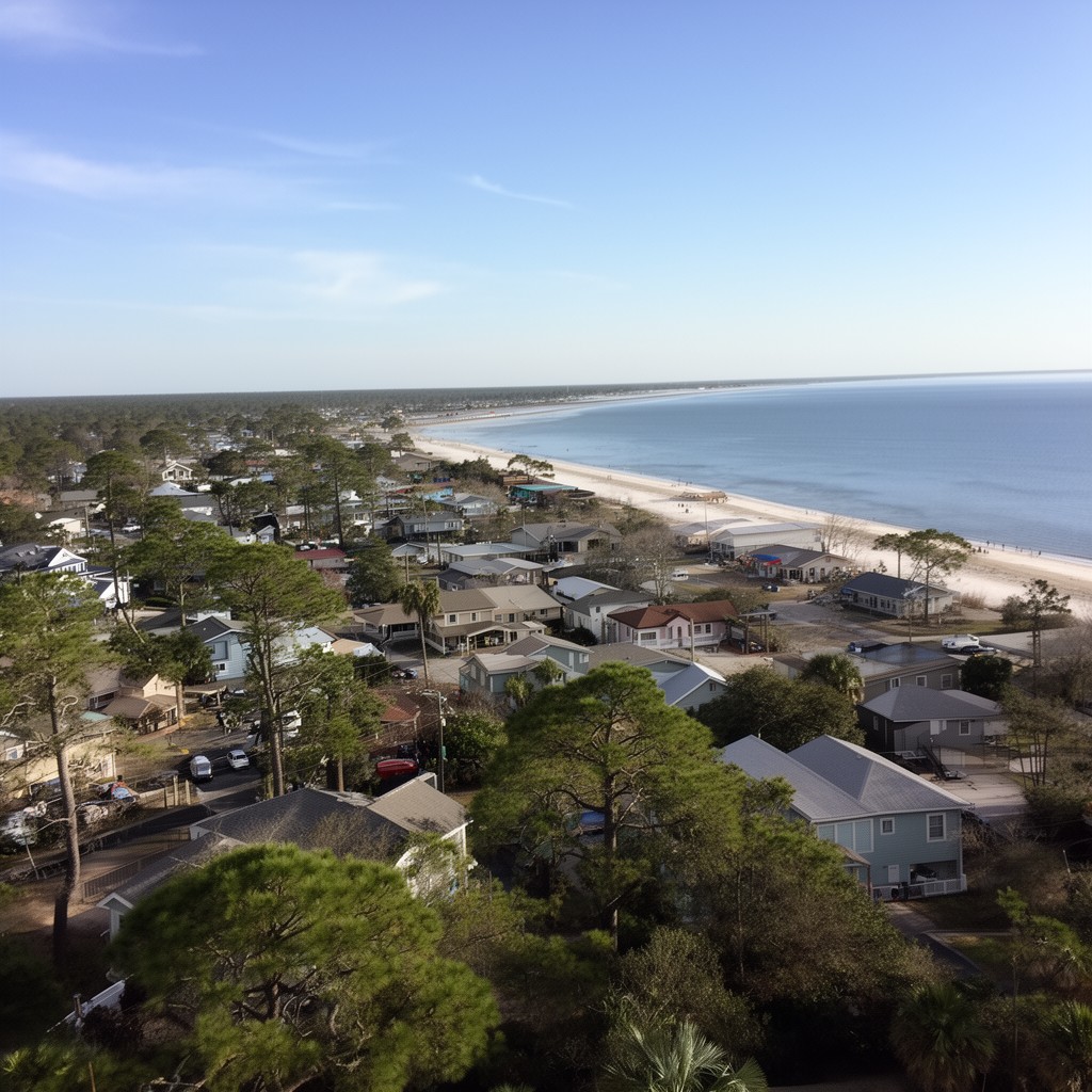 AI-generated illustration of Choctaw Beach, Florida