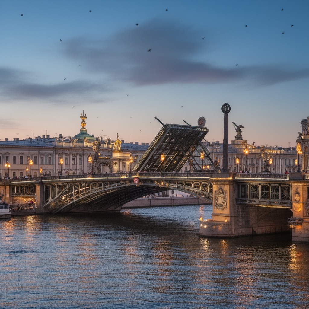 AI-generated illustration of Palace Bridge