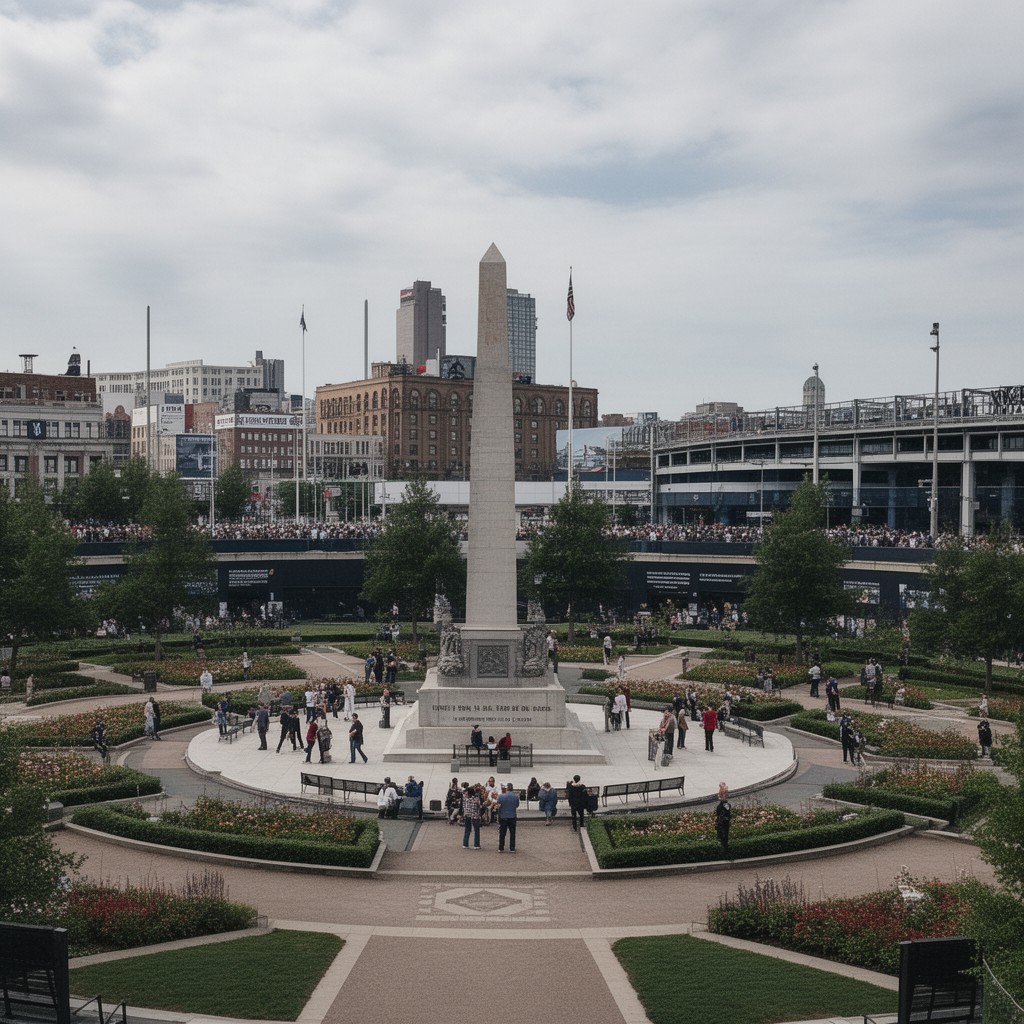 AI-generated illustration of Monument Park