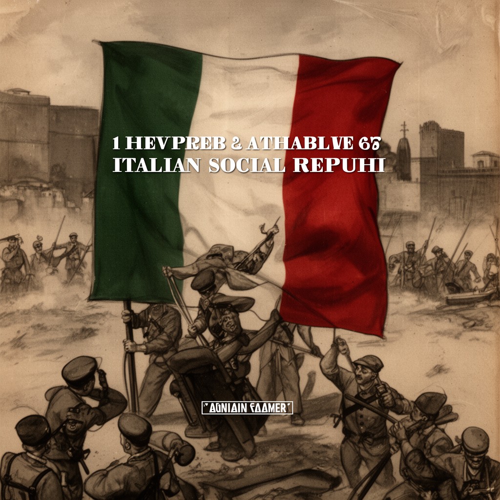AI-generated illustration of Italian Social Republic