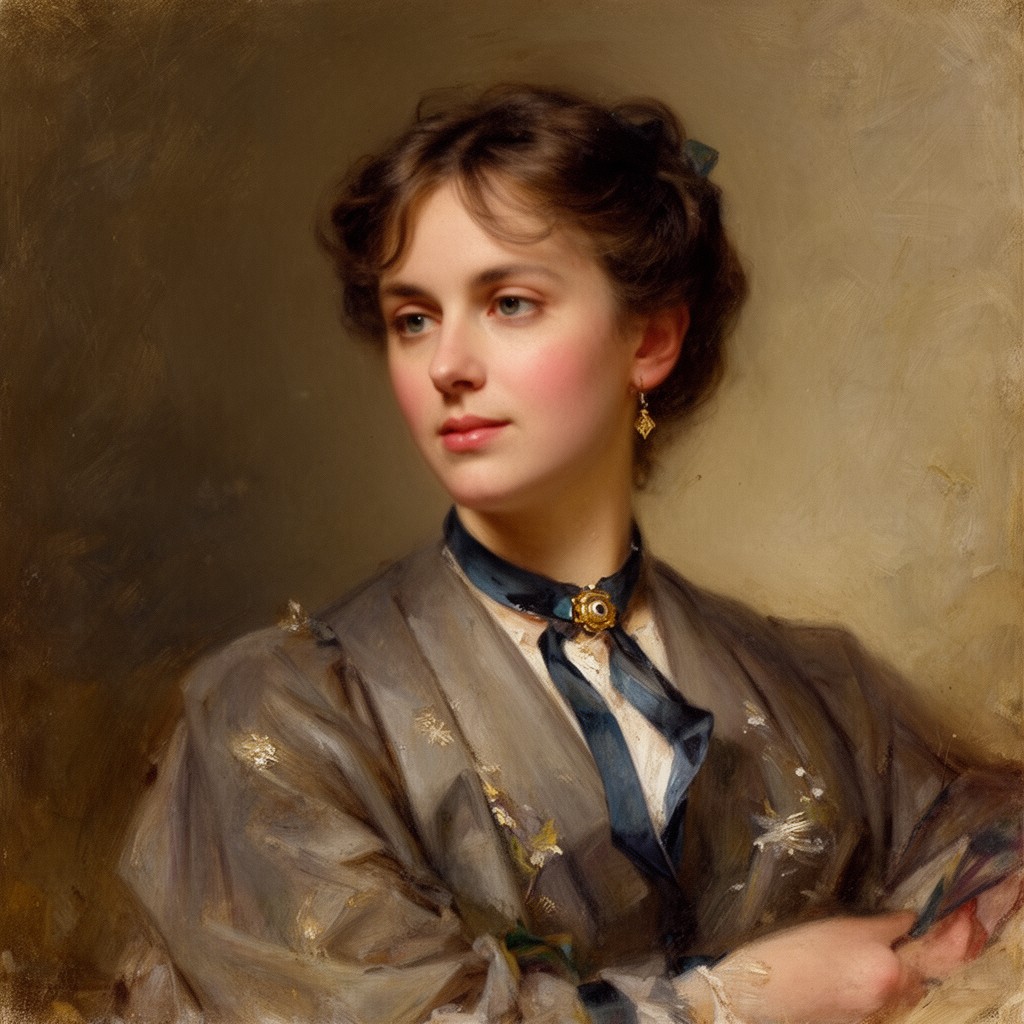 AI-generated illustration of Caroline Clive