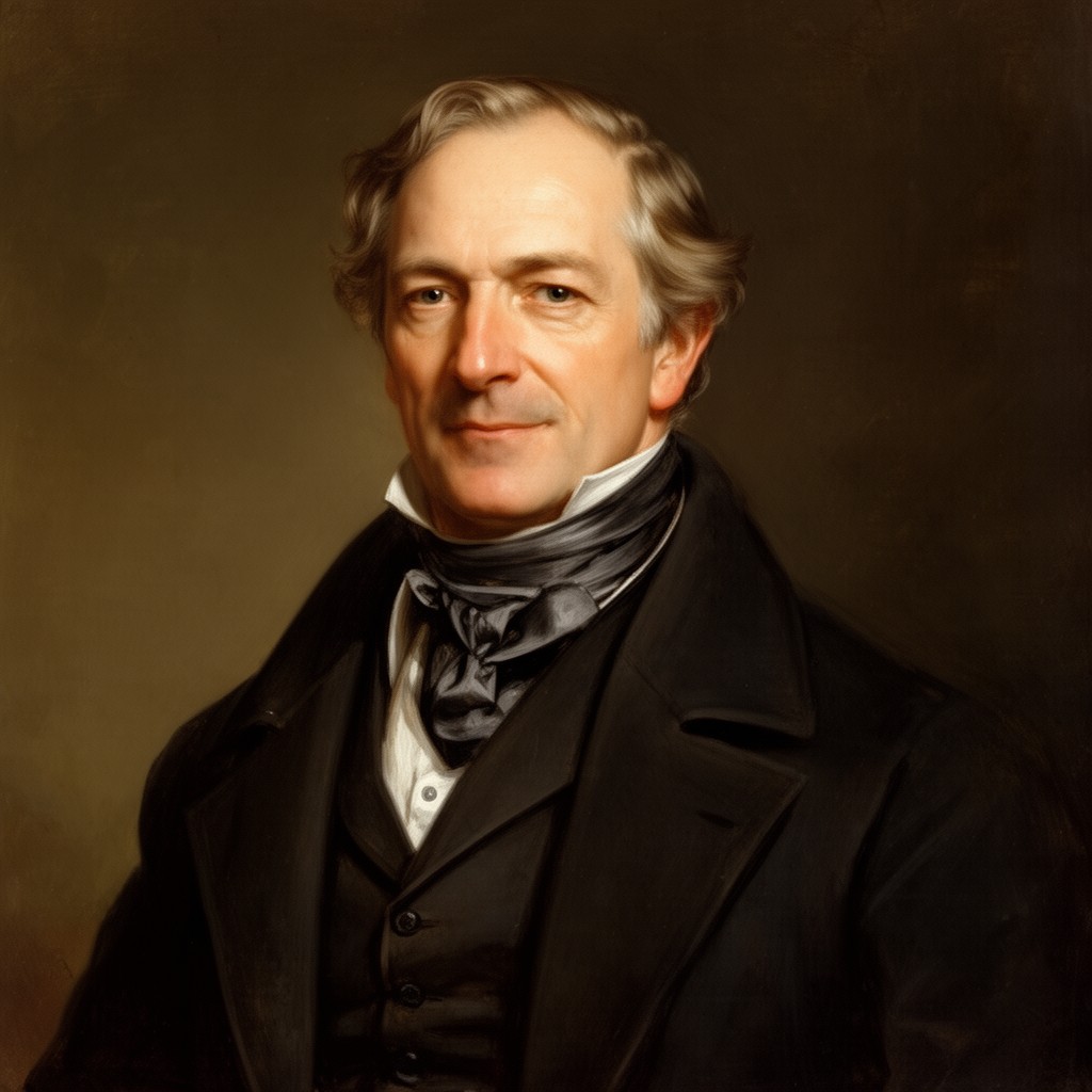 AI-generated illustration of Joseph Hume
