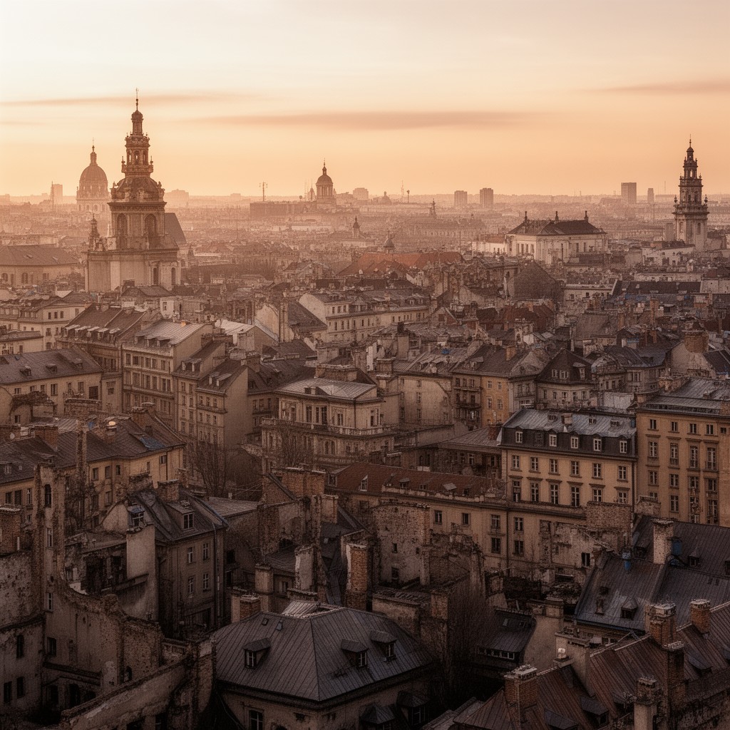 AI-generated illustration of Warsaw