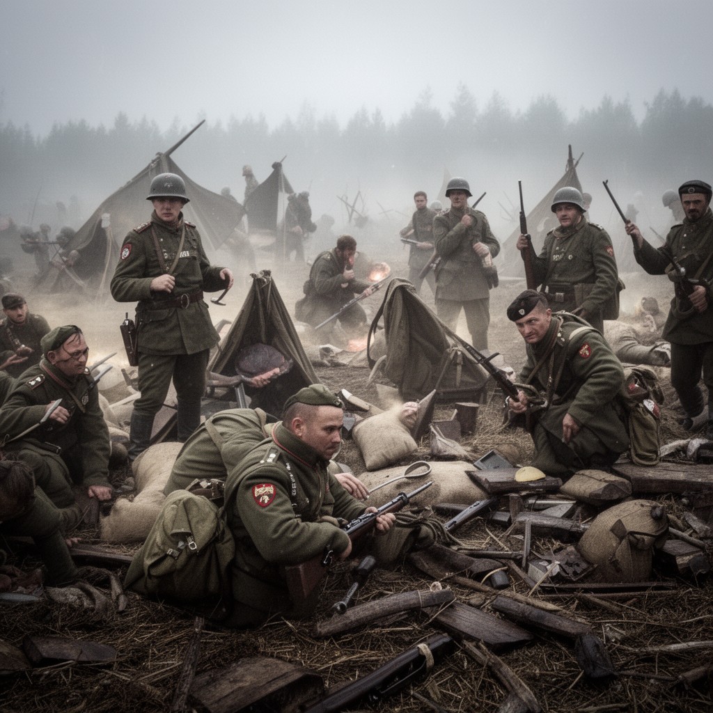 AI-generated illustration of Operation Tempest in eastern Poland