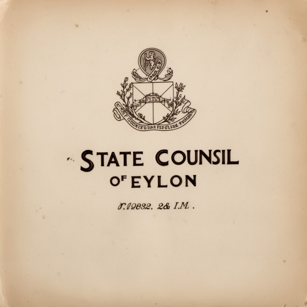 AI-generated illustration of State Council of Ceylon