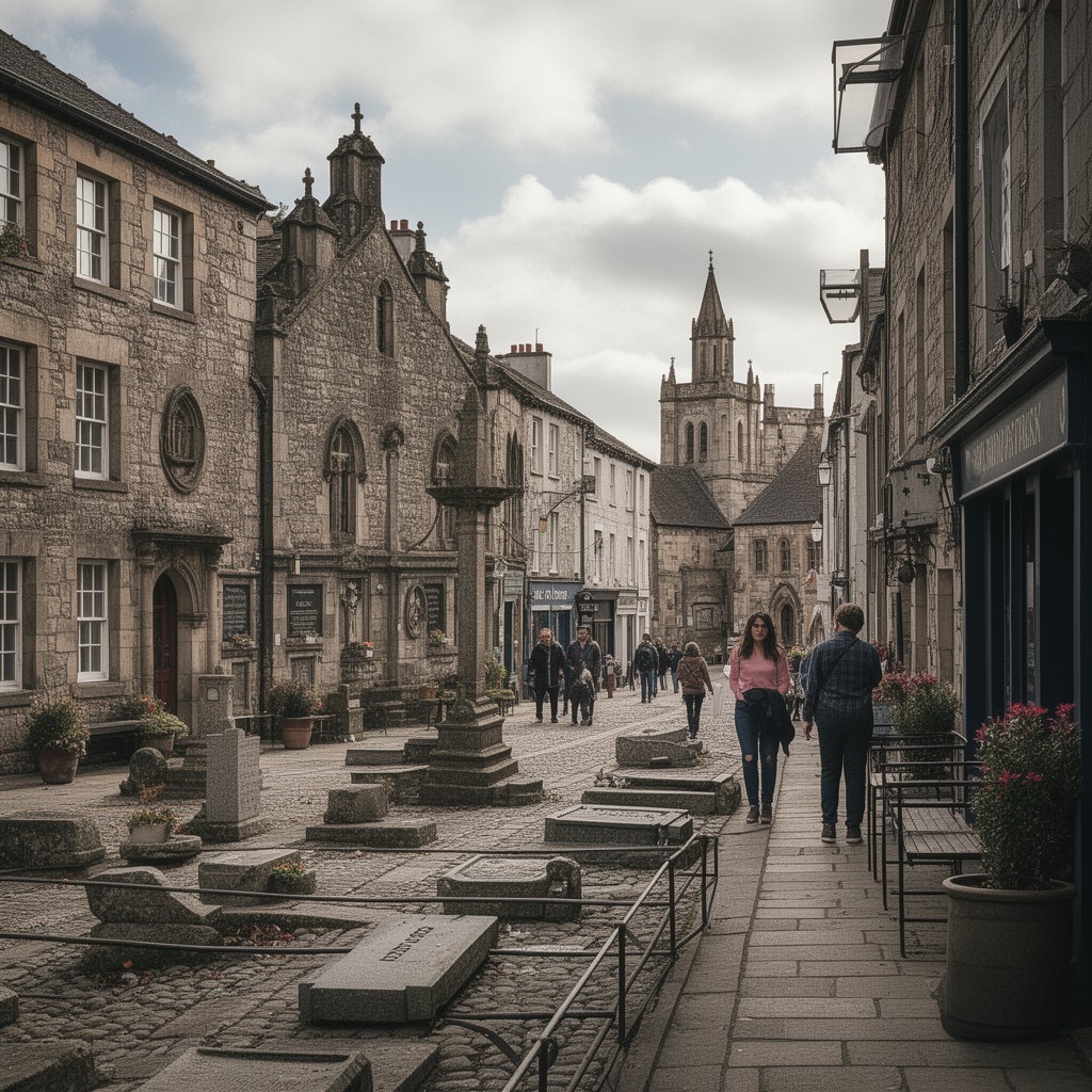 AI-generated illustration of Downpatrick, County Down