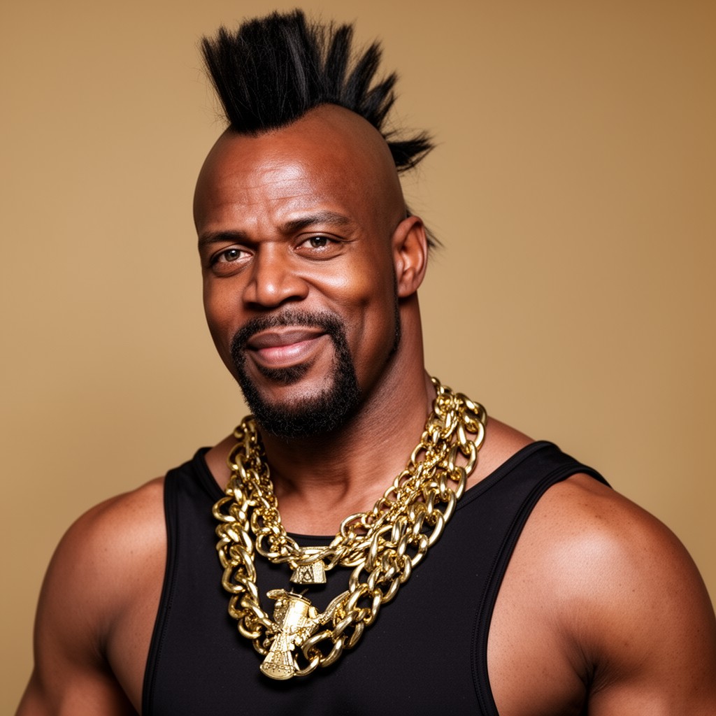 AI-generated illustration of Mr. T