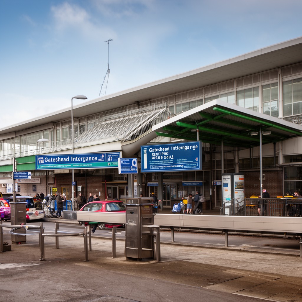 AI-generated illustration of Gateshead Interchange