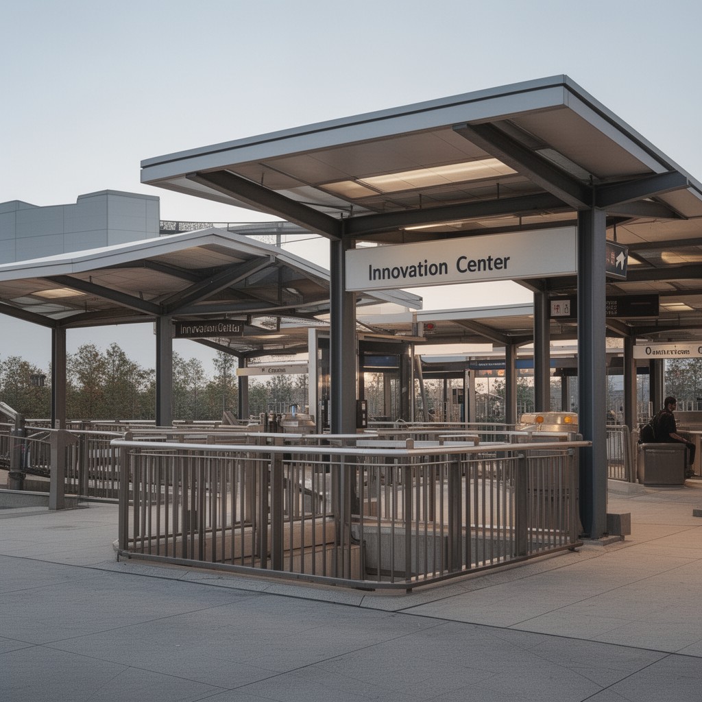 AI-generated illustration of Innovation Center station