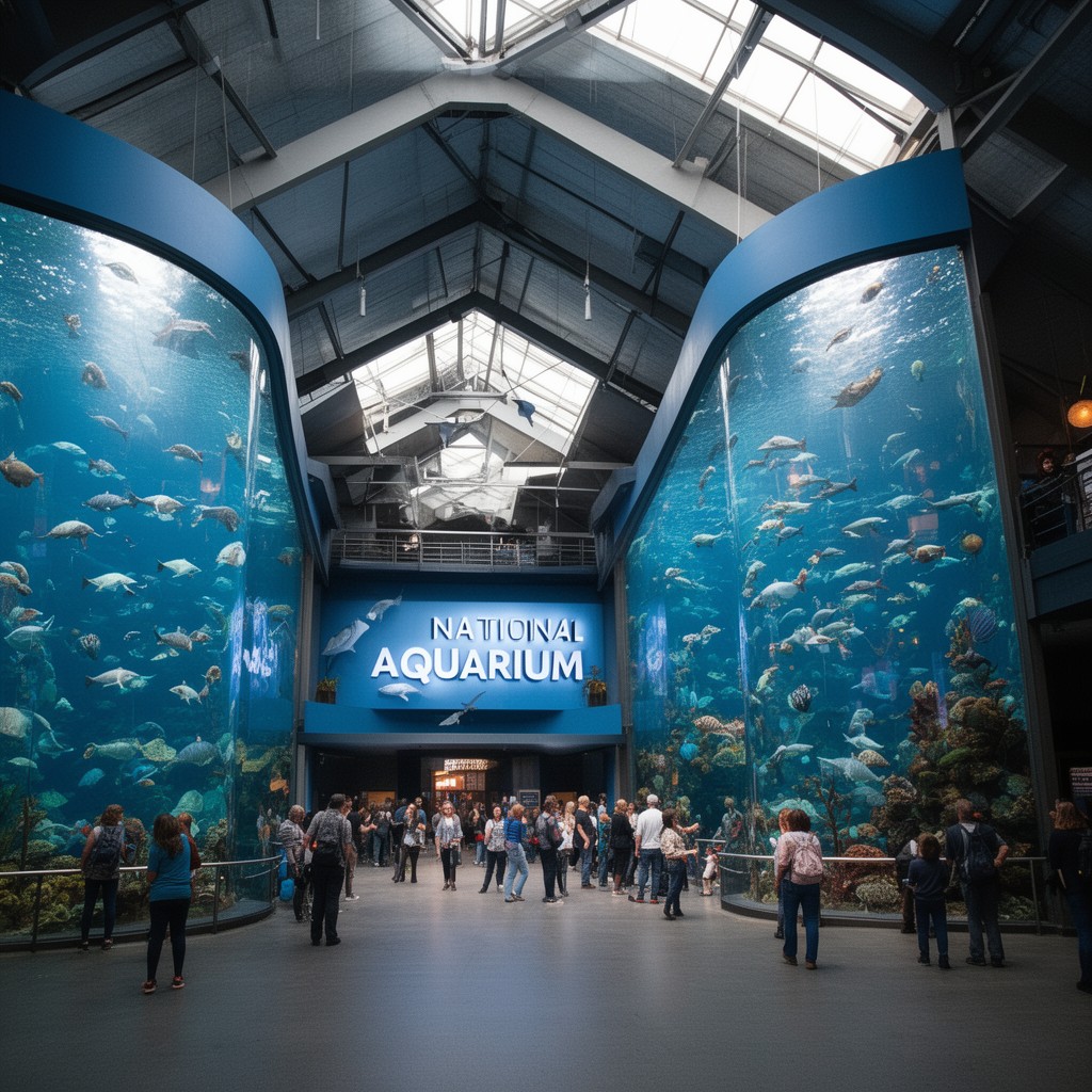 AI-generated illustration of National Aquarium