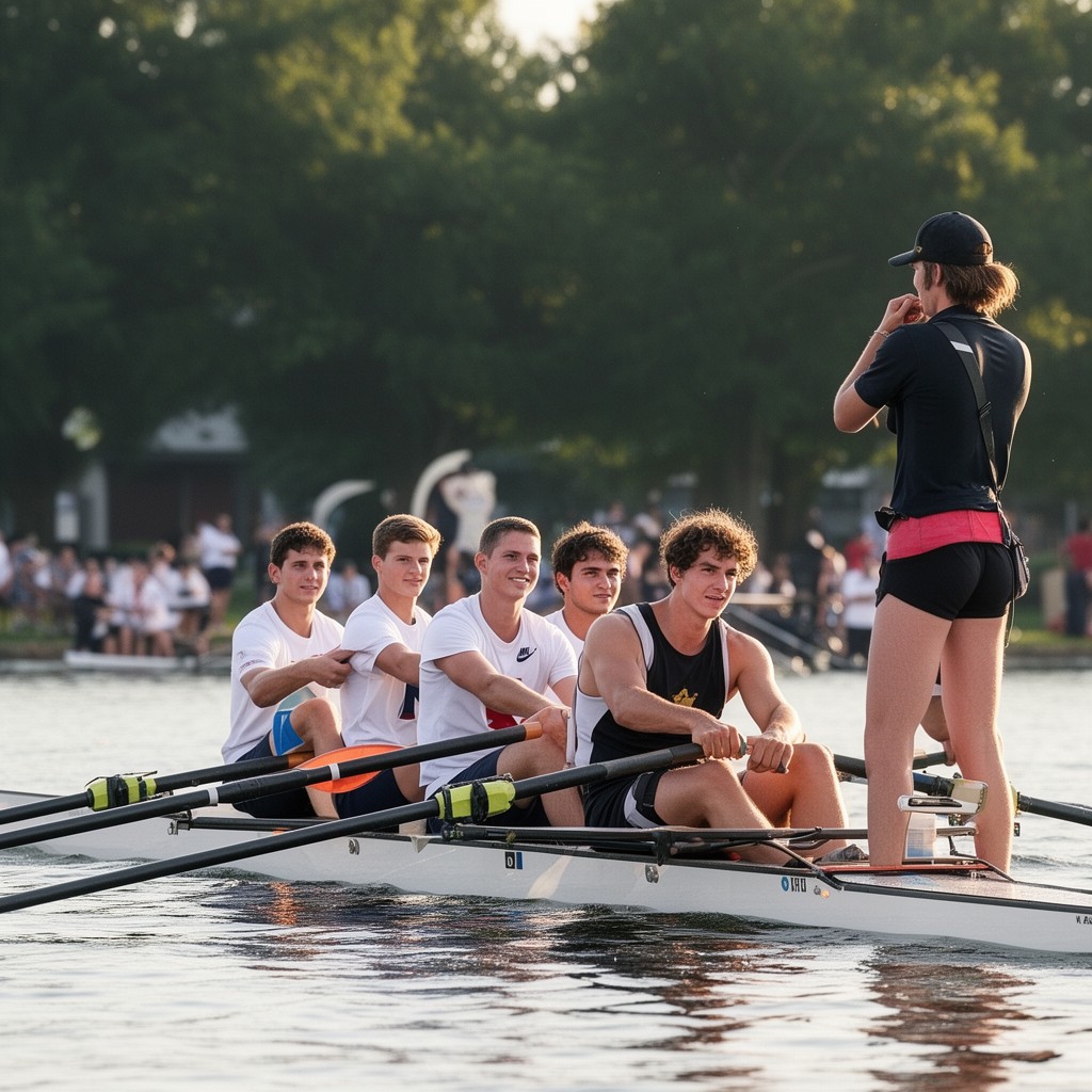 AI-generated illustration of NCAA Division I (rowing)