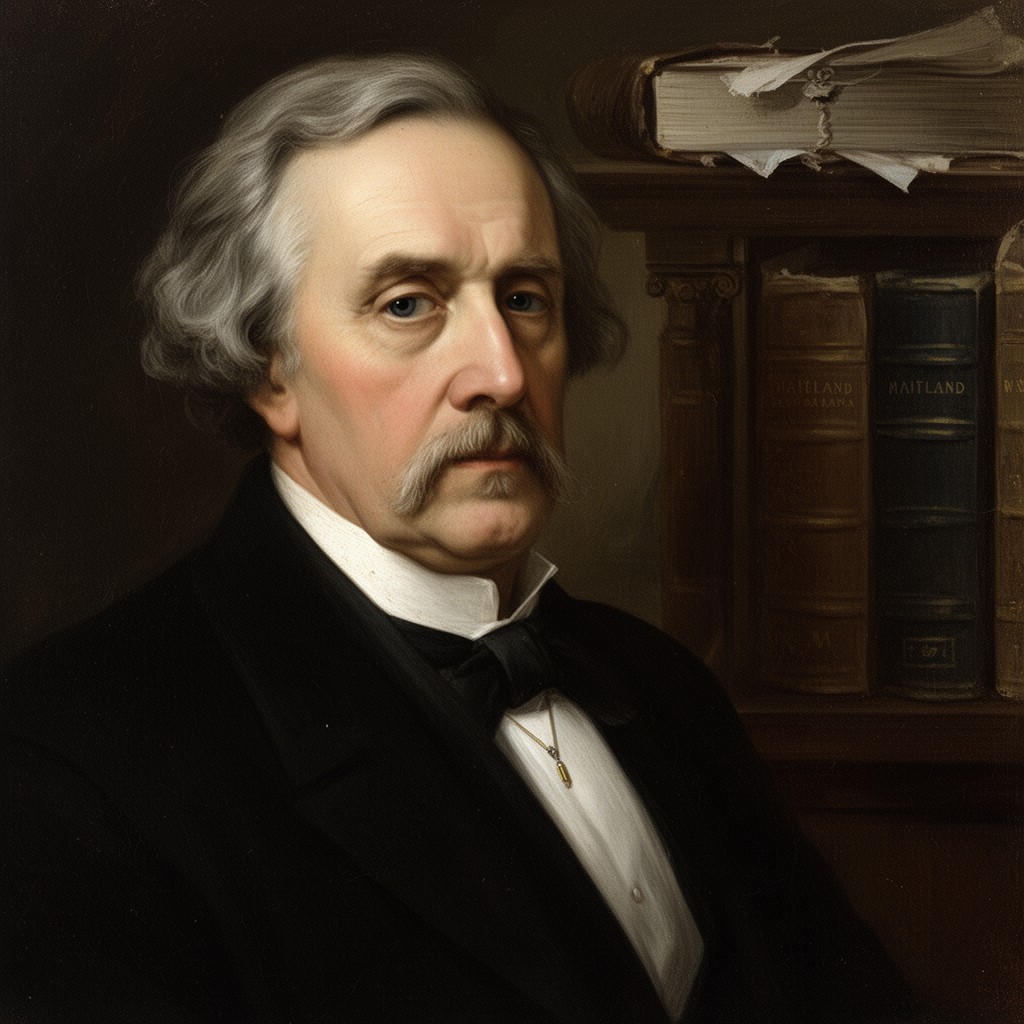AI-generated illustration of F. W. Maitland