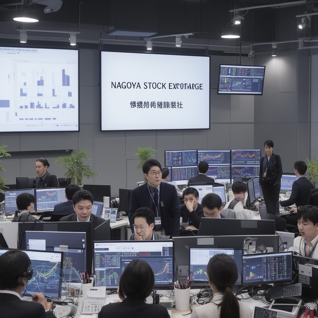 AI-generated illustration of Nagoya Stock Exchange