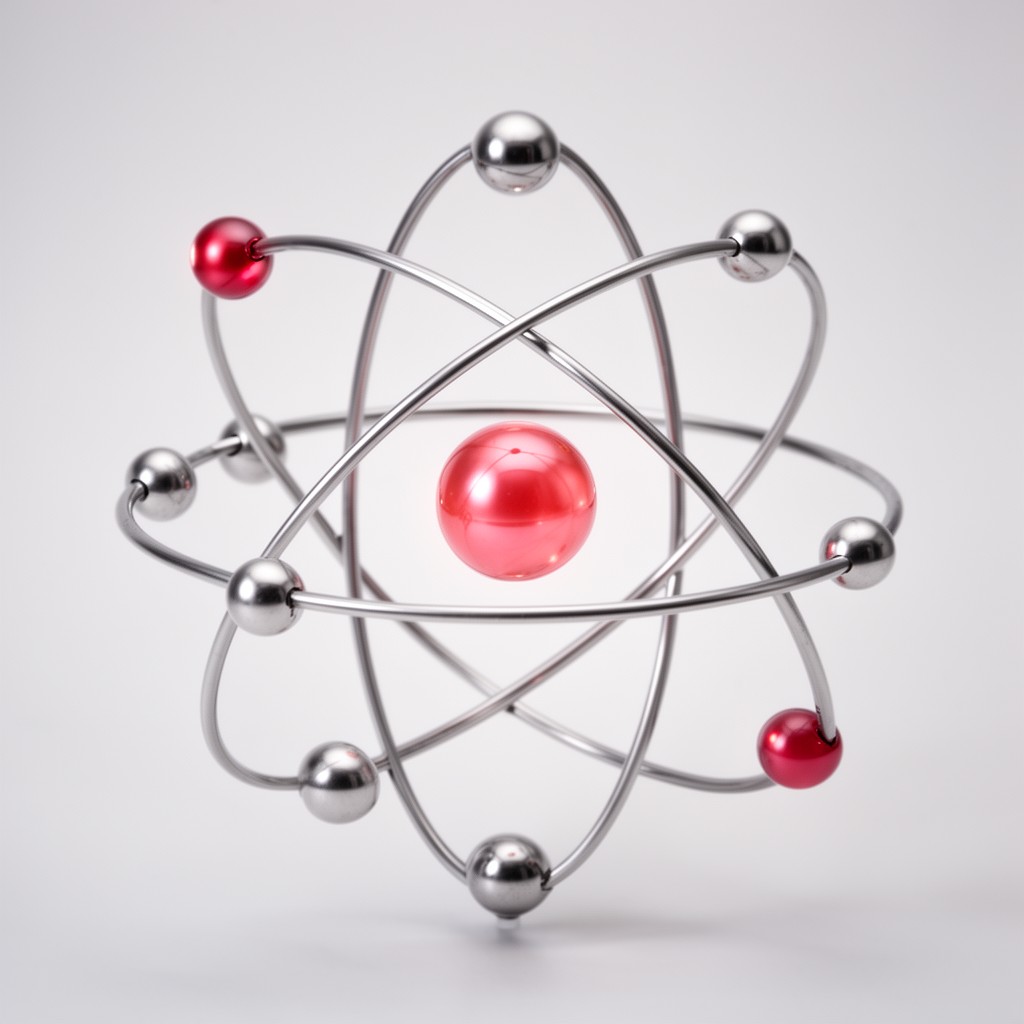 AI-generated illustration of Bohr model of the atom