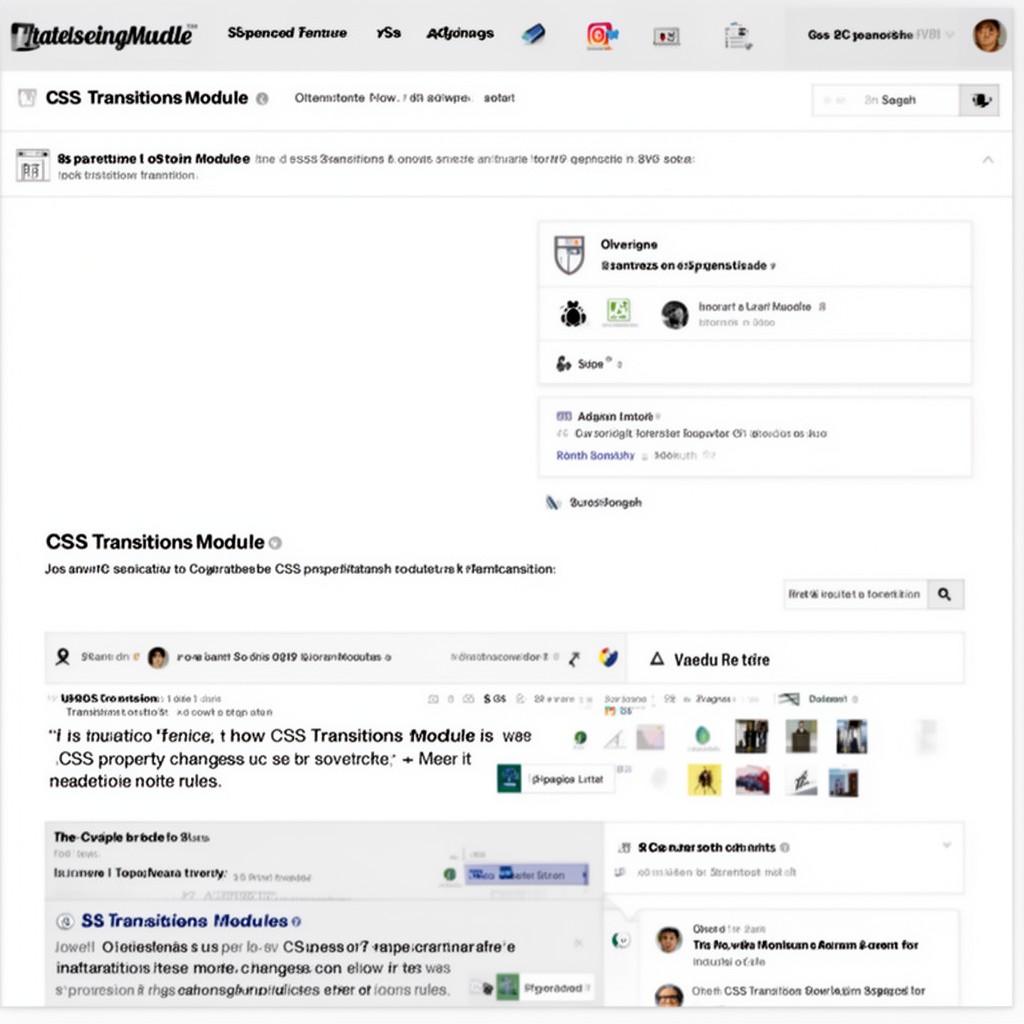 AI-generated illustration of CSS Transitions Module
