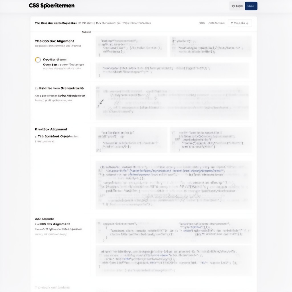 AI-generated illustration of CSS Box Alignment Module