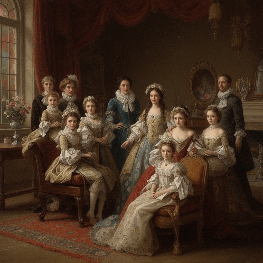 AI-generated illustration of Beaufort family