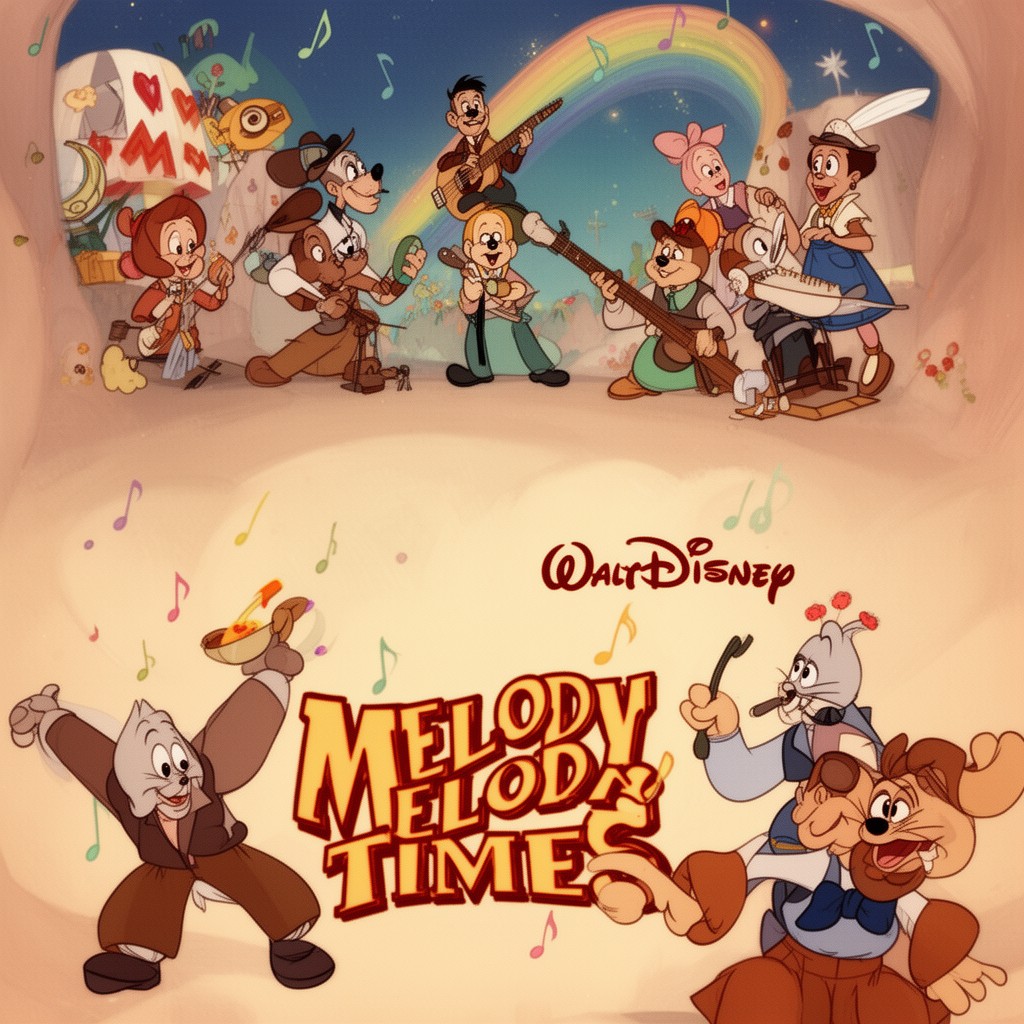 AI-generated illustration of Melody Time