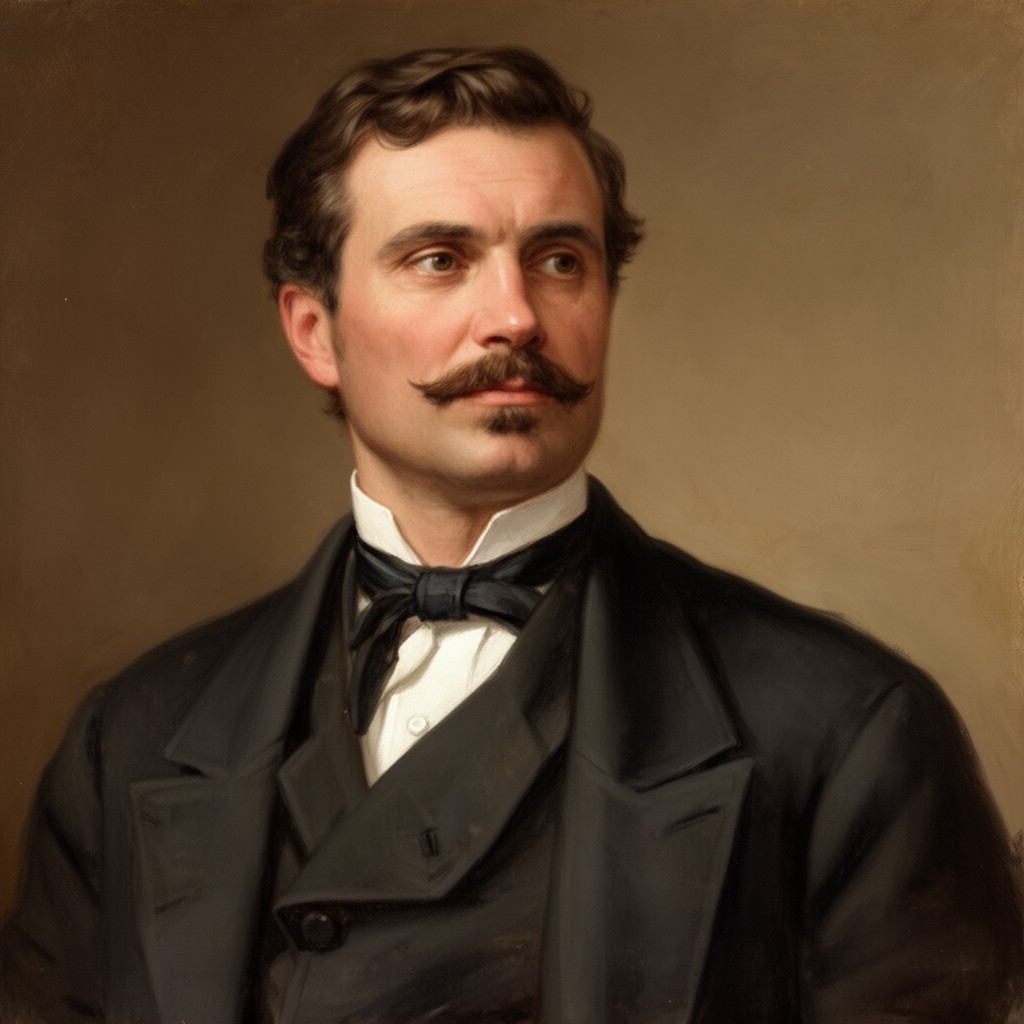 AI-generated illustration of William H. Russell