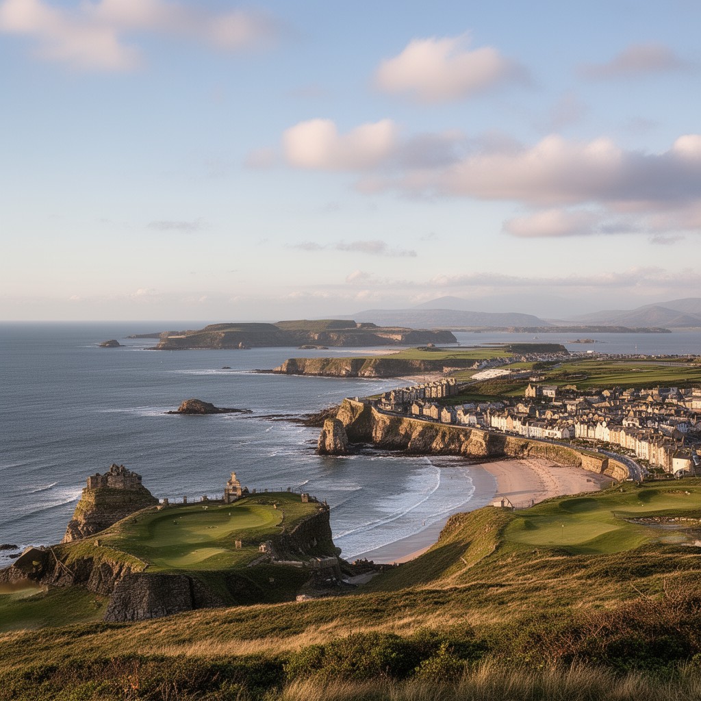 AI-generated illustration of North Berwick