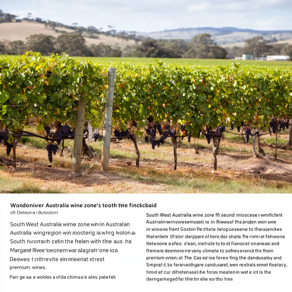 AI-generated illustration of South West Australia wine zone