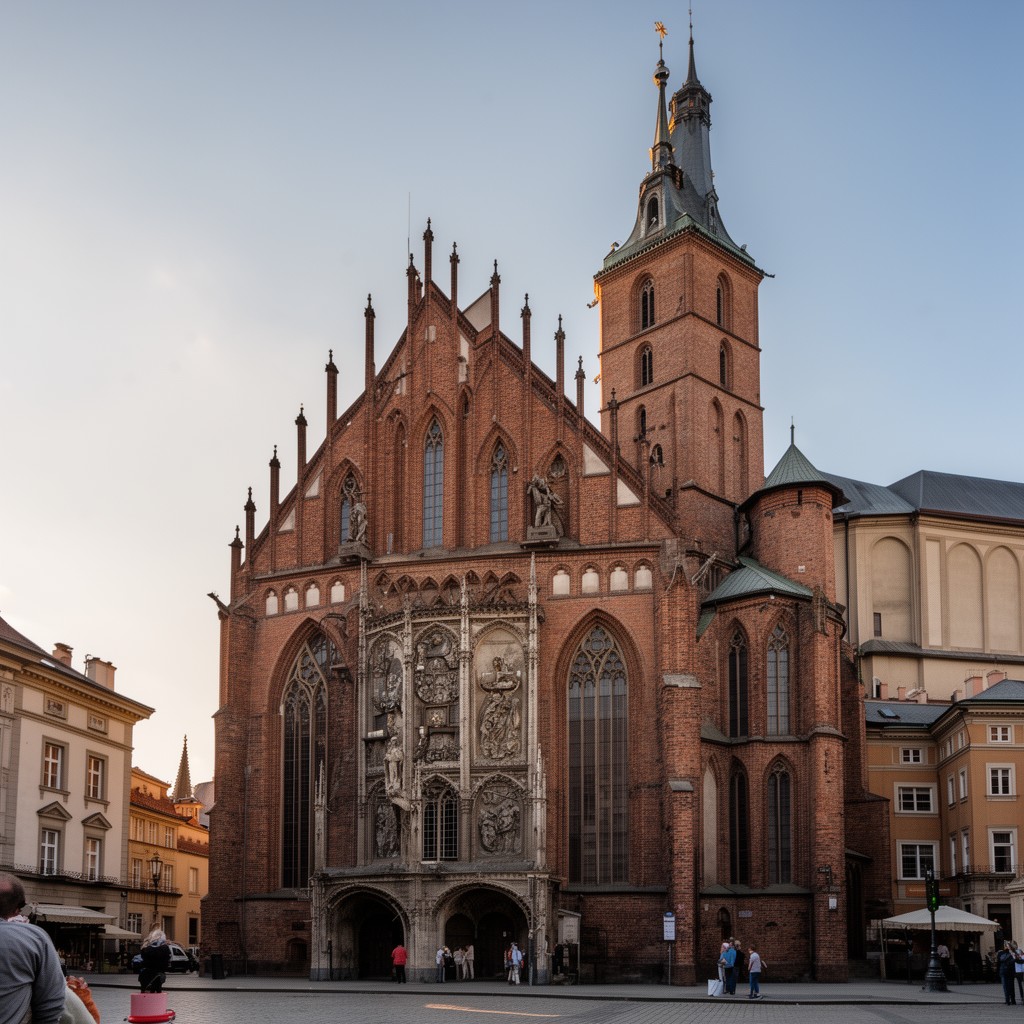 AI-generated illustration of St. Mary’s Basilica