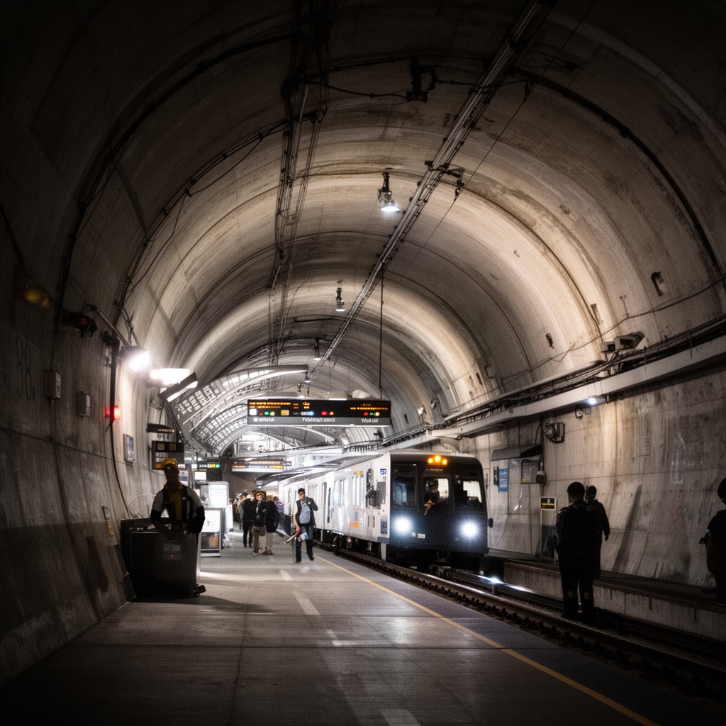 AI-generated illustration of Transbay Tube