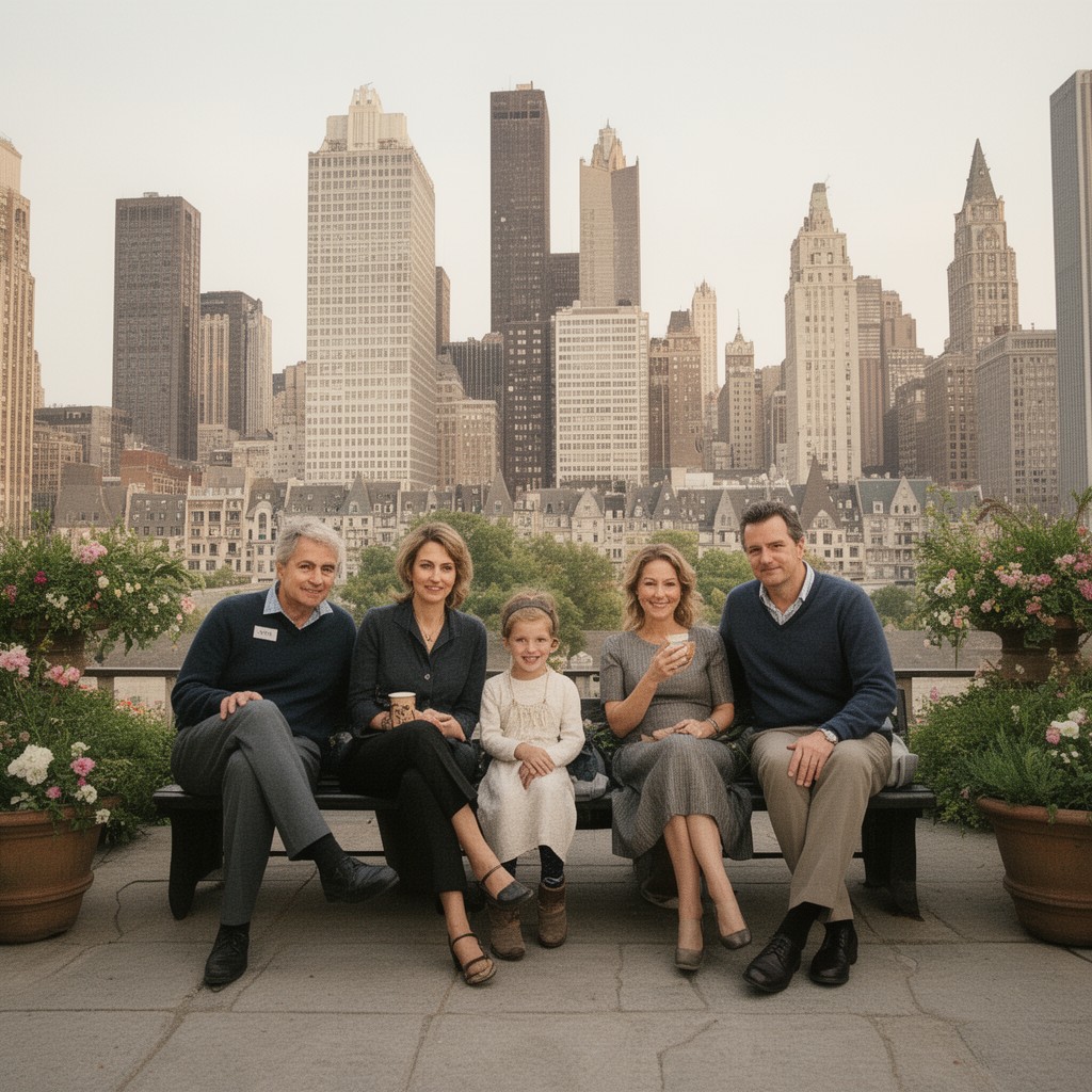 AI-generated illustration of Graham family