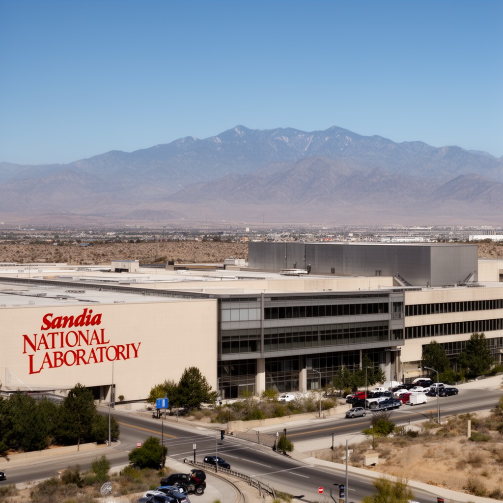 AI-generated illustration of Sandia National Laboratories