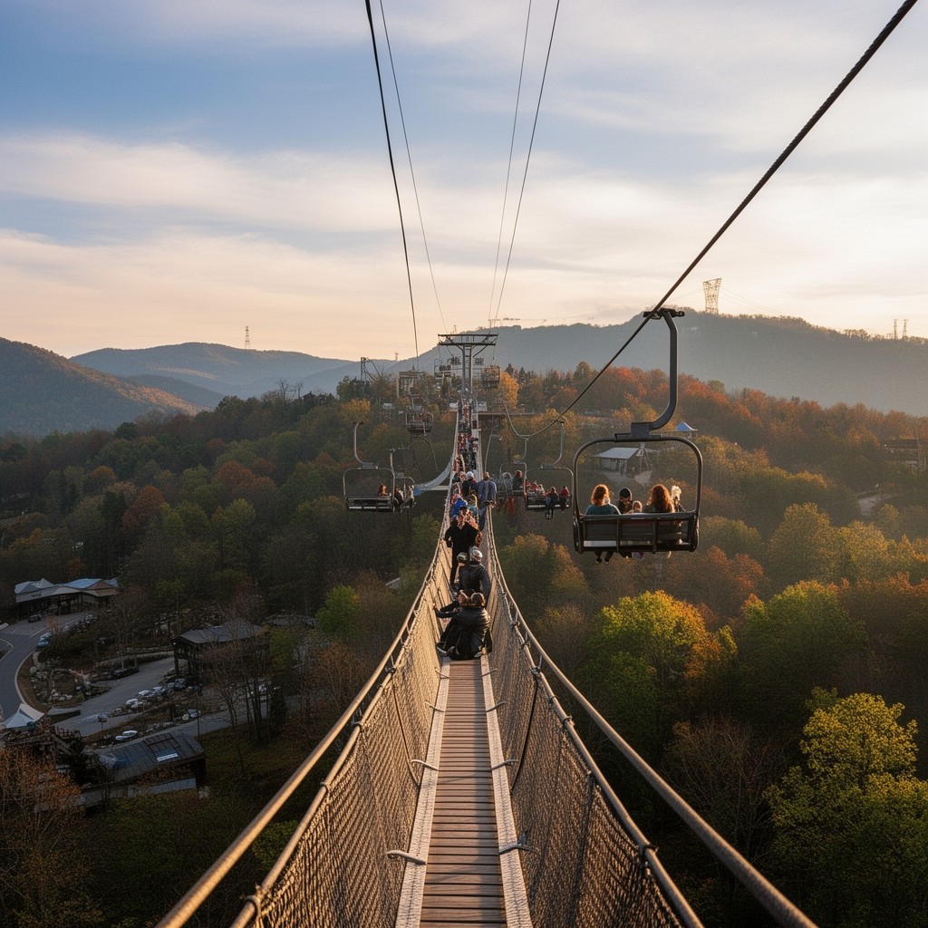 AI-generated illustration of Gatlinburg SkyLift Park