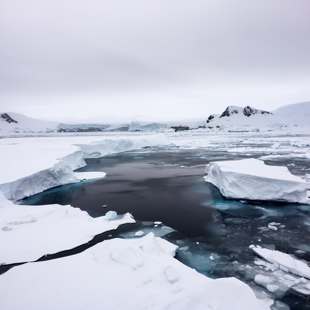 AI-generated illustration of Antarctica/McMurdo