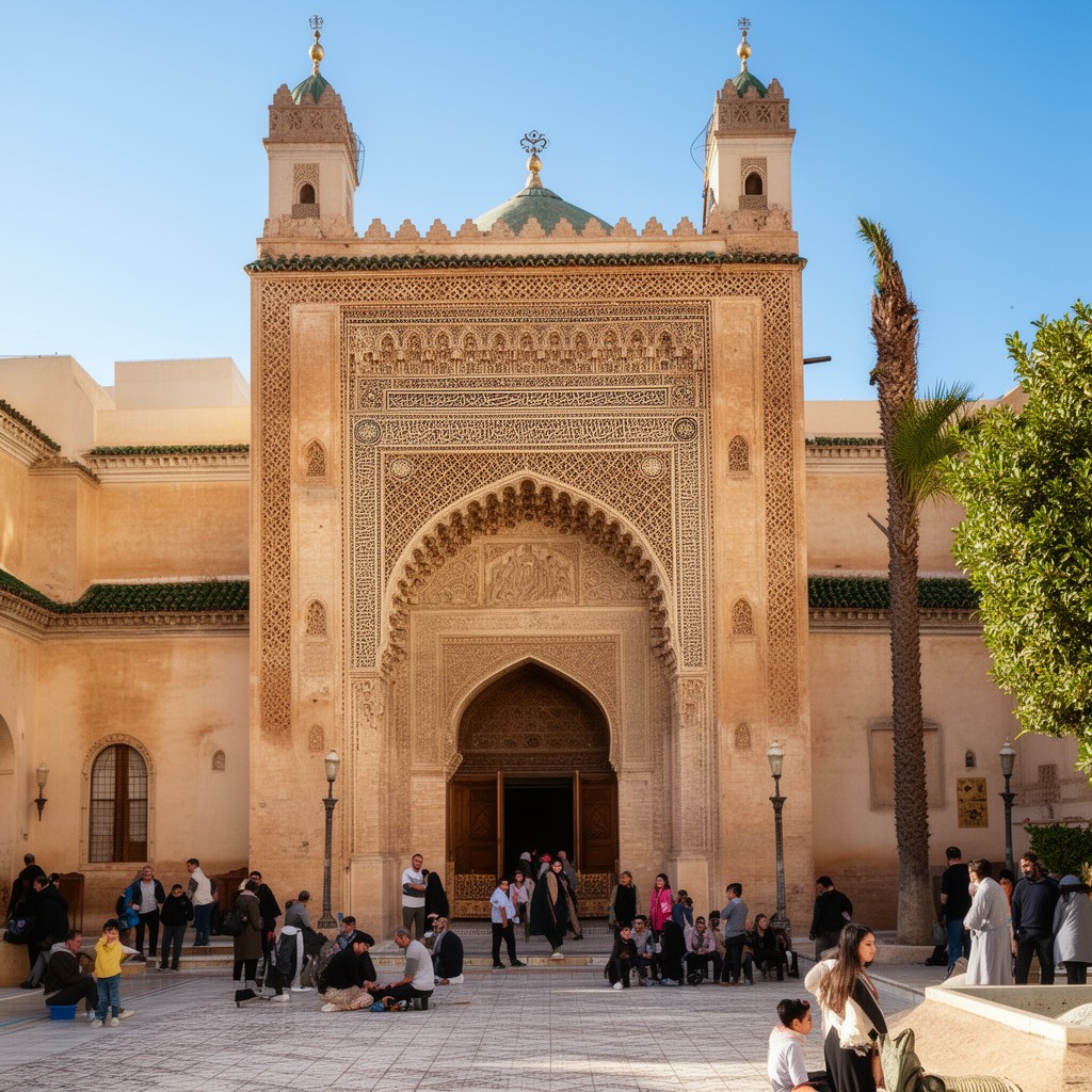 AI-generated illustration of Zaouia of Moulay Idriss II