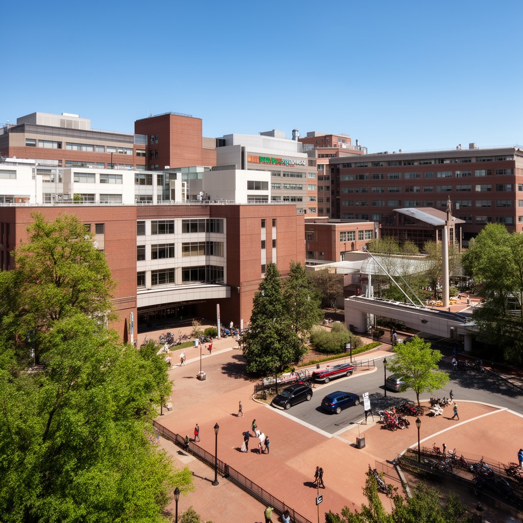 AI-generated illustration of East Campus