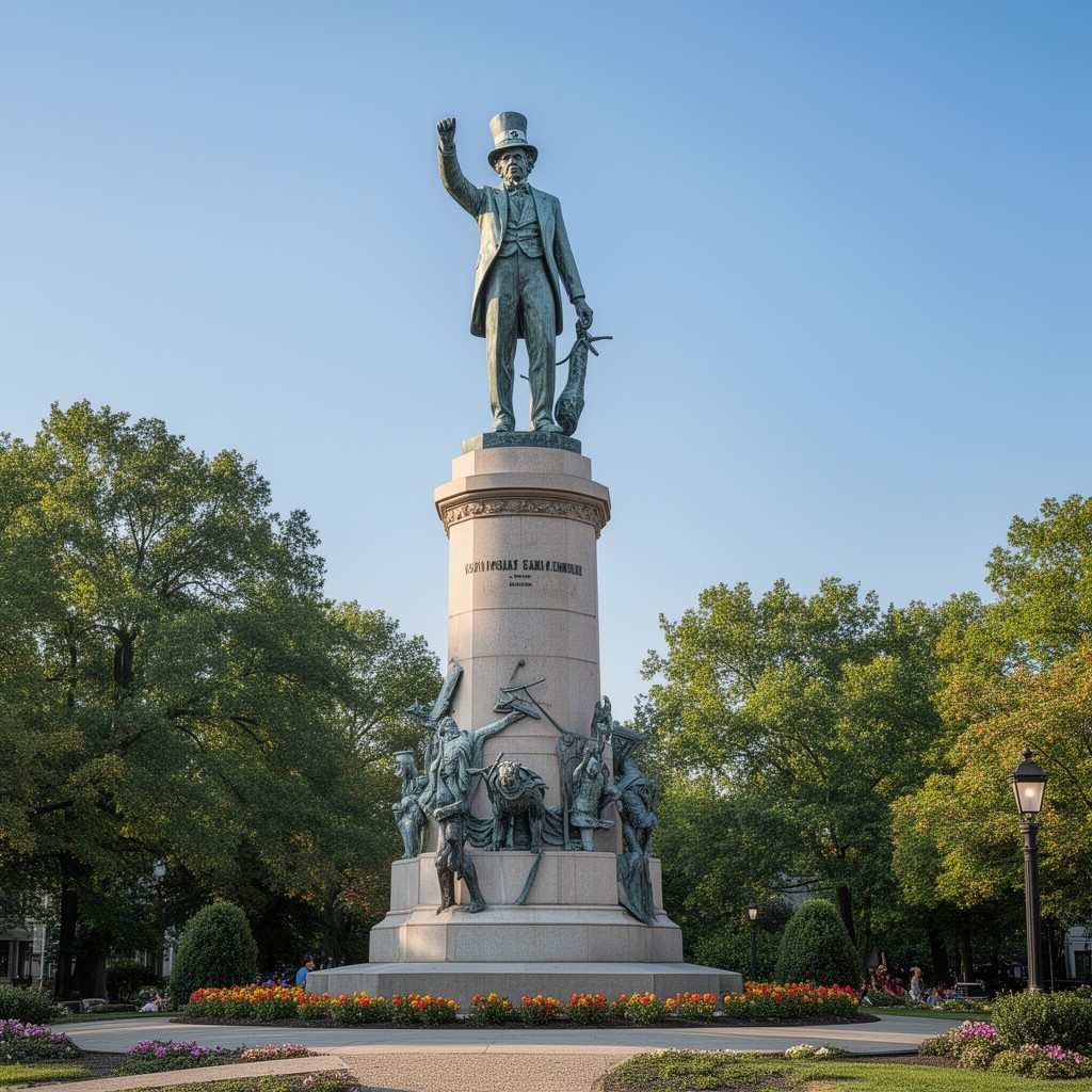 AI-generated illustration of Uncle Sam Memorial Statue