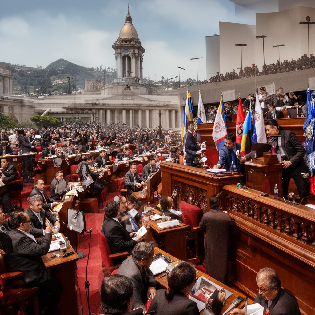 AI-generated illustration of Congress of the Republic of Guatemala
