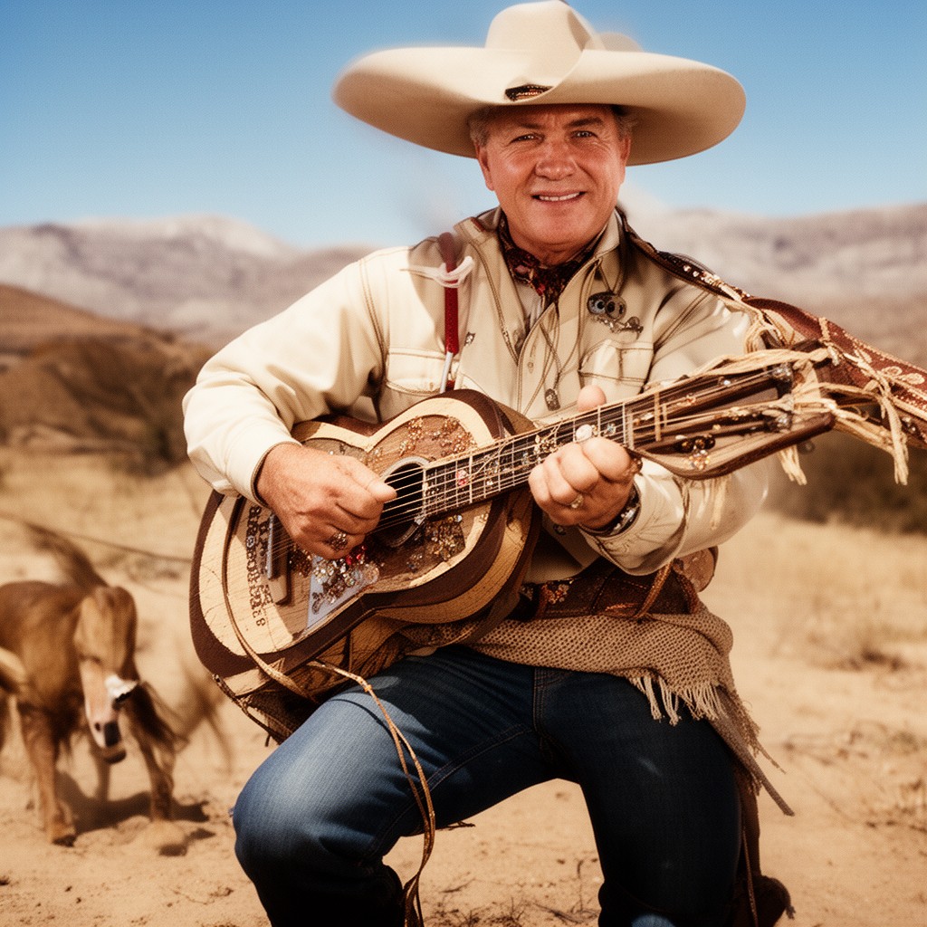 AI-generated illustration of Roy Rogers