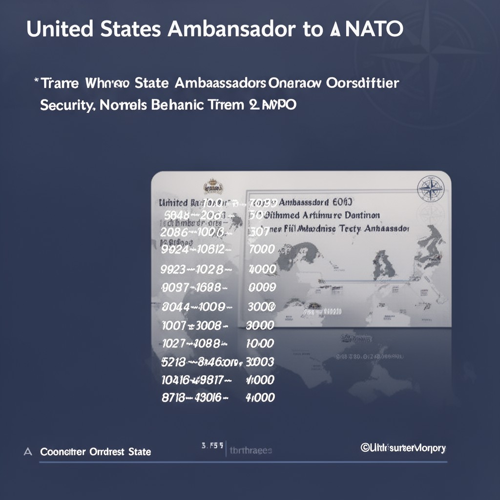AI-generated illustration of United States Ambassador to NATO