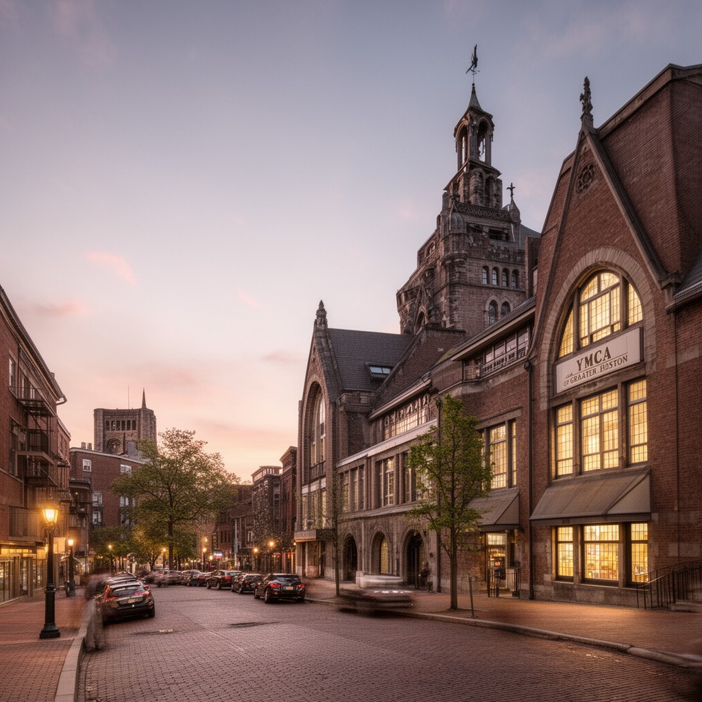 AI-generated illustration of YMCA of Greater Boston