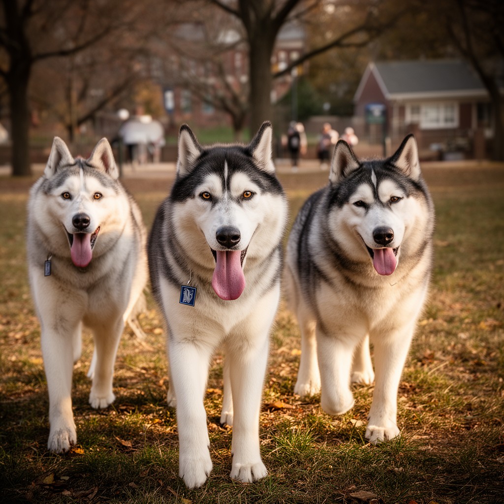 AI-generated illustration of Huskies