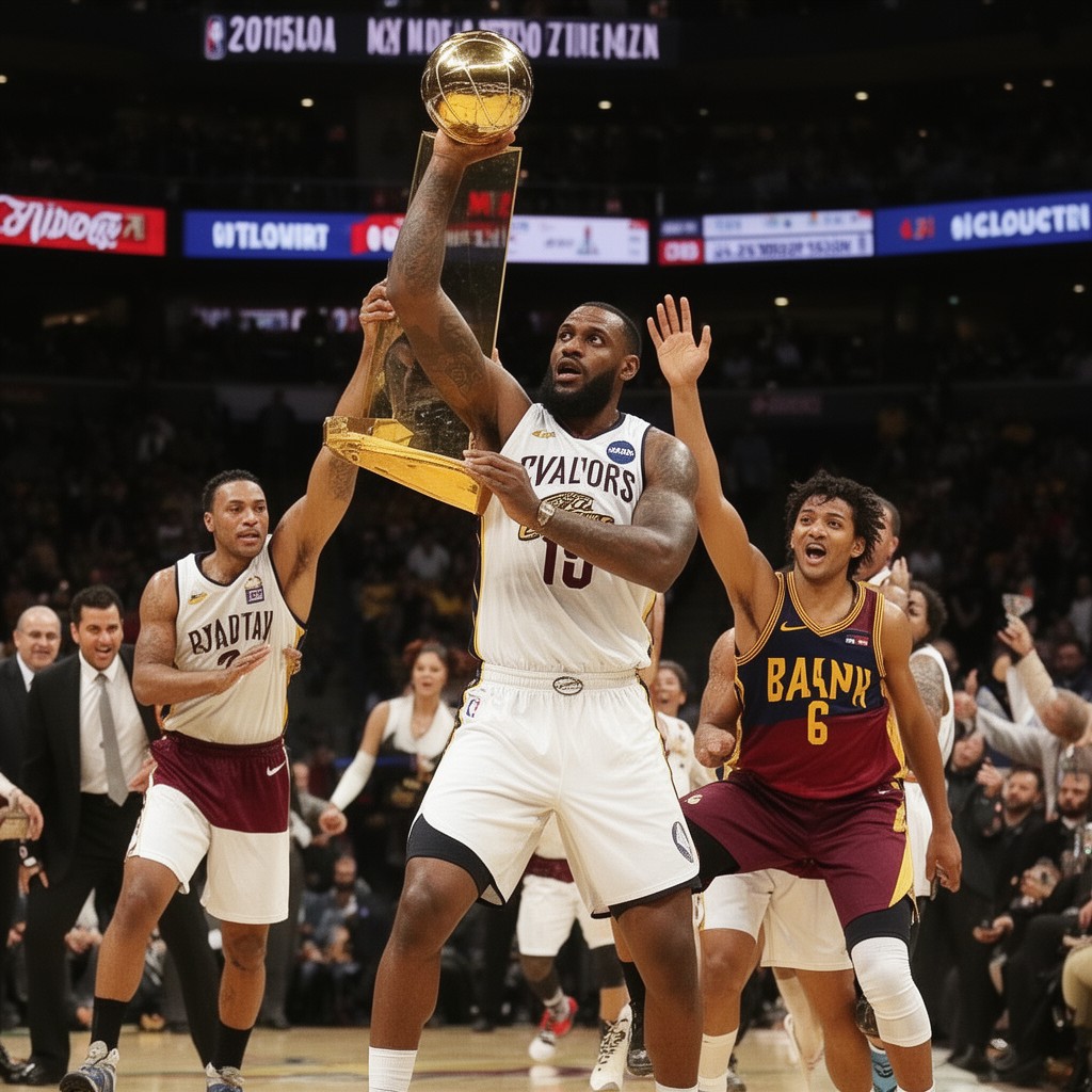 AI-generated illustration of 2015–16 NBA season